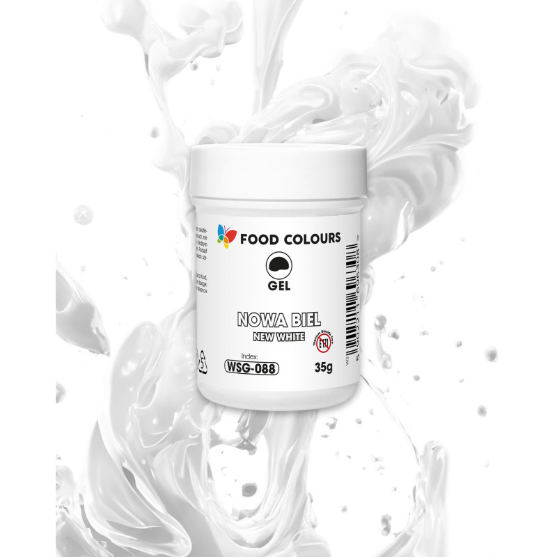 Ételfesték gél FEHÉR Nowa Biel