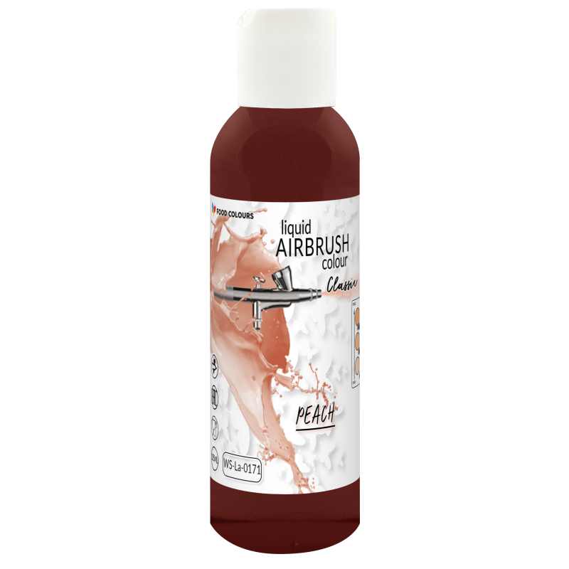 Peachy Peach Airbrush Farbstoff 135 ml Lebensmittelfarbe