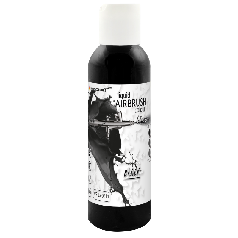 Potravinářské barvivo do airbrushe ČERNÝ 135 ml Food Colours