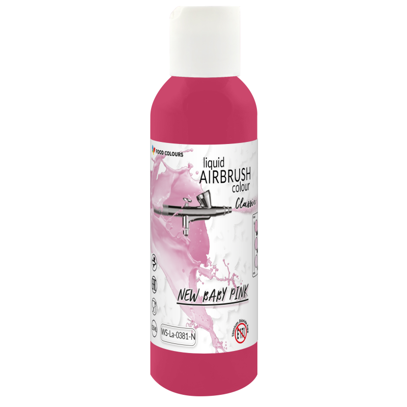 Airbrush-Farbstoff Rosa BABY PINK 135 ml Lebensmittelfarben 