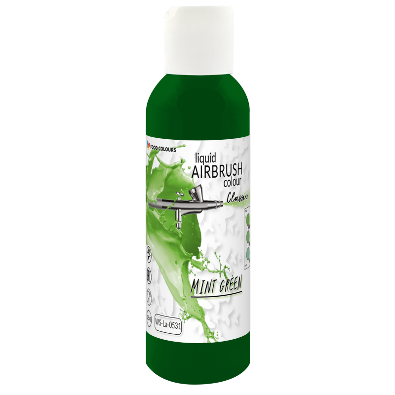 Airbrush-Farbe Mintgrün 135 ml Lebensmittelfarben Grün