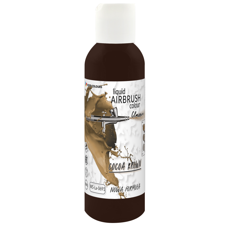 Airbrush Dye Cocoa Brown 135 ml Food Colours brown