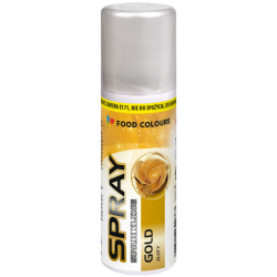 Barwnik w sprayu Food Colours ZŁOTY 50 ml E171