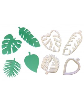 PC formy TROPICAL LEAVES 4 ks monstera