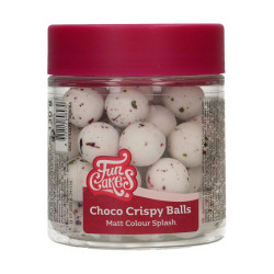 Posypka FC PERŁY BIAŁE NAKRAPIANE 130g chrupiące Kule 15mm Przecena