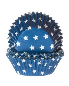 HoM cups 50 pcs STARS BLUE