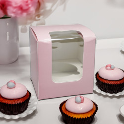 Box für 1 Cupcake WHITE mit Fenster 10 Stück. Box für 1 Cupcake WHITE mit Fenster 10 Stück.