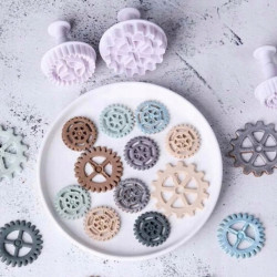 Culpitt stamping punches 4 pcs. Blossom flowers