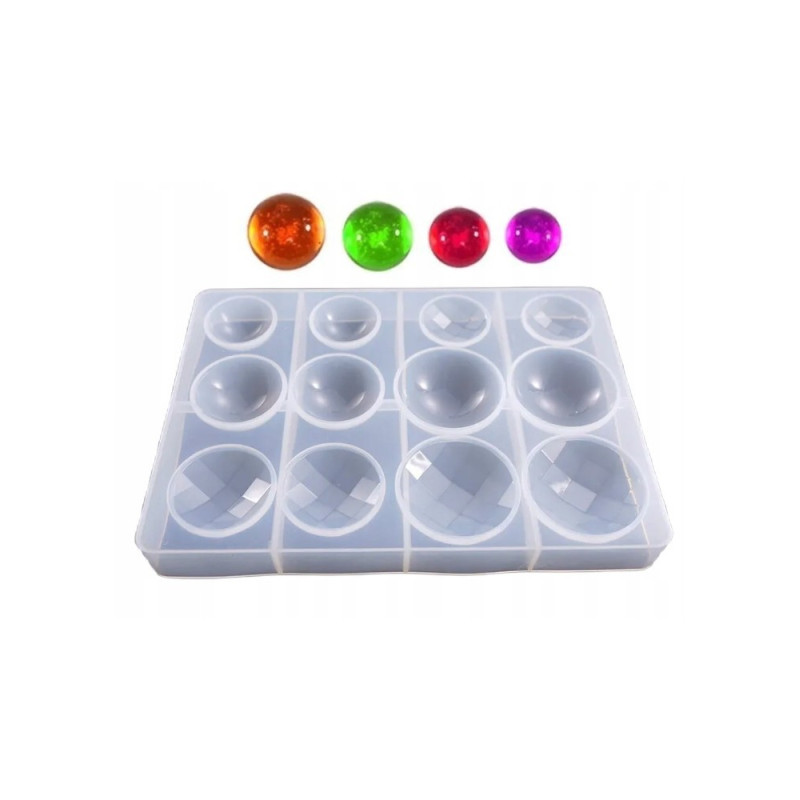 Silicone mould Balls 26 mm hemispheres domes Silikomart