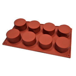 Forma silikonowa KOŁA 5,5 cm 8 gniazd monoporcje