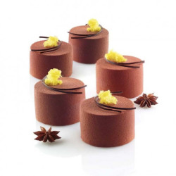 Silikonform ORIGAMI HEARTS 6,5 cm 6 Stück.