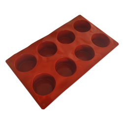 Forma silikonowa KOŁA 5,5 cm 8 gniazd monoporcje