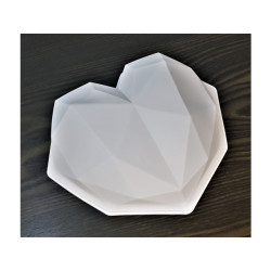 Forma silikonowa Serce Techno Origami tort musowy