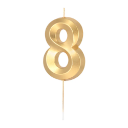 DIAMOND Silver 9 number candle