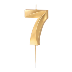 DIAMOND Silver 9 number candle