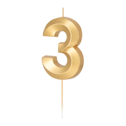 DIAMOND Silver 9 number candle