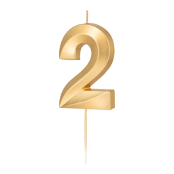 DIAMOND Silver 9 number candle