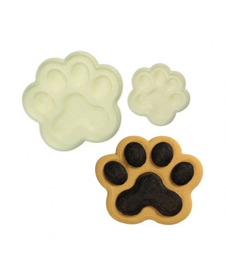 JEM Pop It Paw Mould 2 sizes Paw print