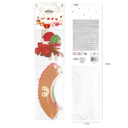 Owijki do babeczek ŚWIĄTECZNE 6 szt. + pikery