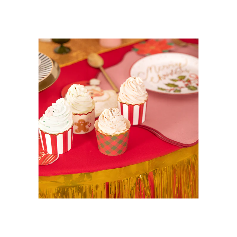 Becher 10 Stück Gold metallic 6 cm