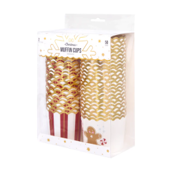 Becher 10 Stück Gold metallic 6 cm