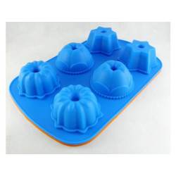 Silikon-Backform für Cupcake-Mischungen, 6 Mulden