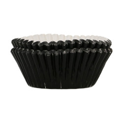 FC Cupcake betétek 48 db-os fóliázott FEKETE