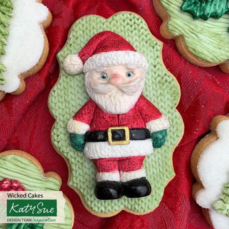 Katy Sue Santa Claus silicone mold 8 cm