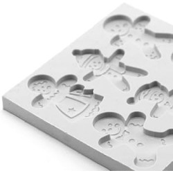 Forma silikonowa Katy Sue Ciastek 4,5 cm Piernikowa rodzina
