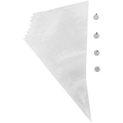 LARGE-Backing-Set (1M, 2A, 2D, 4B) und Wilton-Beutel 12 el.