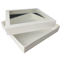 Kartonik na pierniczki 25x25x4 cm Biały 5 szt.