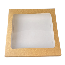 Lebkuchenbox 25x25x4 cm Weißgold Eko 5 Stk.