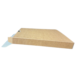 Коробка для імбирних пряників 21x21x2 см Натуральна 5 шт. + ложка