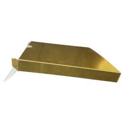 Kartonik na pierniczki 21x21x2 cm Złoty 5 szt. + szufelka