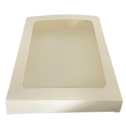 Lebkuchenbox 25x25x4 cm Weißgold Eko 5 Stk.