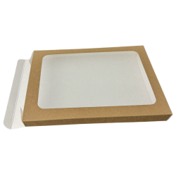 Lebkuchenbox 25x25x4 cm Weißgold Eko 5 Stk.