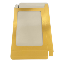 Kartonik na pierniczki 25x17x2 cm Złoty 5 szt. + szufelka