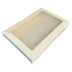 Kartonik na pierniczki 21x15x2 cm Biały 5 szt. + szufelka