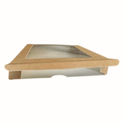 Lebkuchenbox 25x25x4 cm Weißgold Eko 5 Stk.