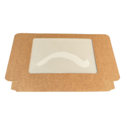 Lebkuchenbox 25x25x4 cm Weißgold Eko 5 Stk.