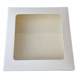 Kartonik na pierniczki 15x15x2 cm Biały 5 szt.