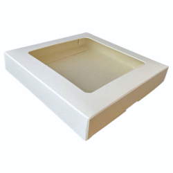Lebkuchenbox 25x25x4 cm Weißgold Eko 5 Stk.