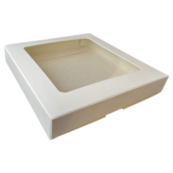 Kartonik na pierniczki 15x15x2 cm Biały 5 szt.