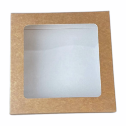 Lebkuchenbox 25x25x4 cm Weißgold Eko 5 Stk.