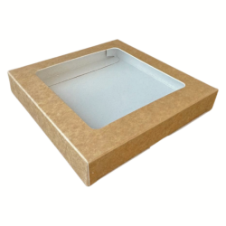 Lebkuchenbox 25x25x4 cm Weißgold Eko 5 Stk.