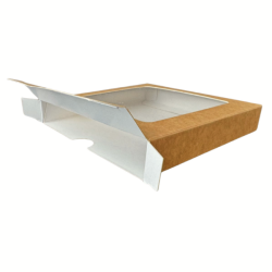 Lebkuchenbox 25x25x4 cm Weißgold Eko 5 Stk.