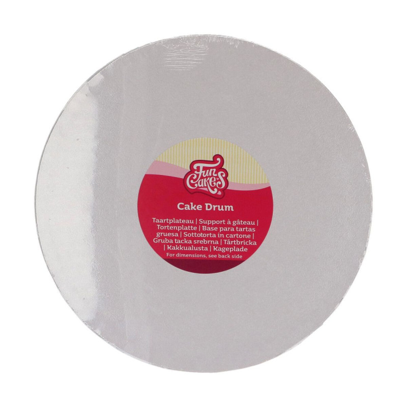 Fun Cakes cake board 12 mm rigid white 25 cm