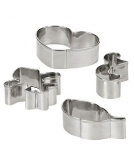 Set of 7 Wilton moulds + structure mats ROMANTIC