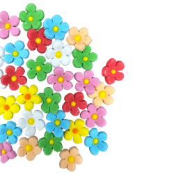Slado Summer colorful sugar flowers 35 pcs 16mm