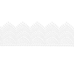 Sugar lace 01 Slado ready 3 x 38 cm White